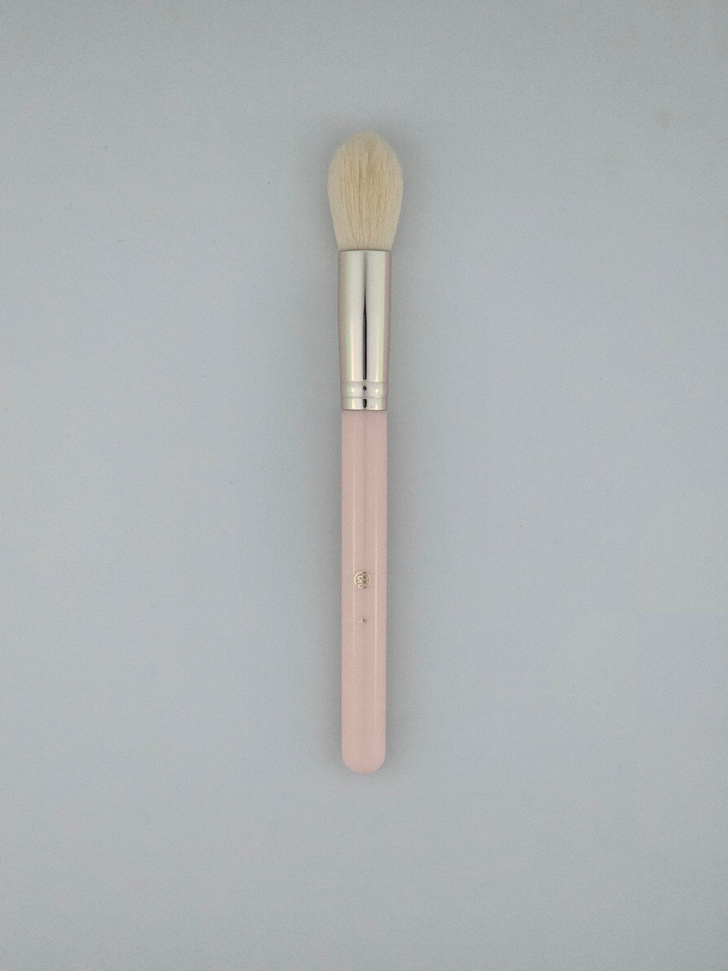 BH 4 Light Pink Handle Tapered Blending Brush Precision Eyeshadow & Highlight — makeup brush on white background