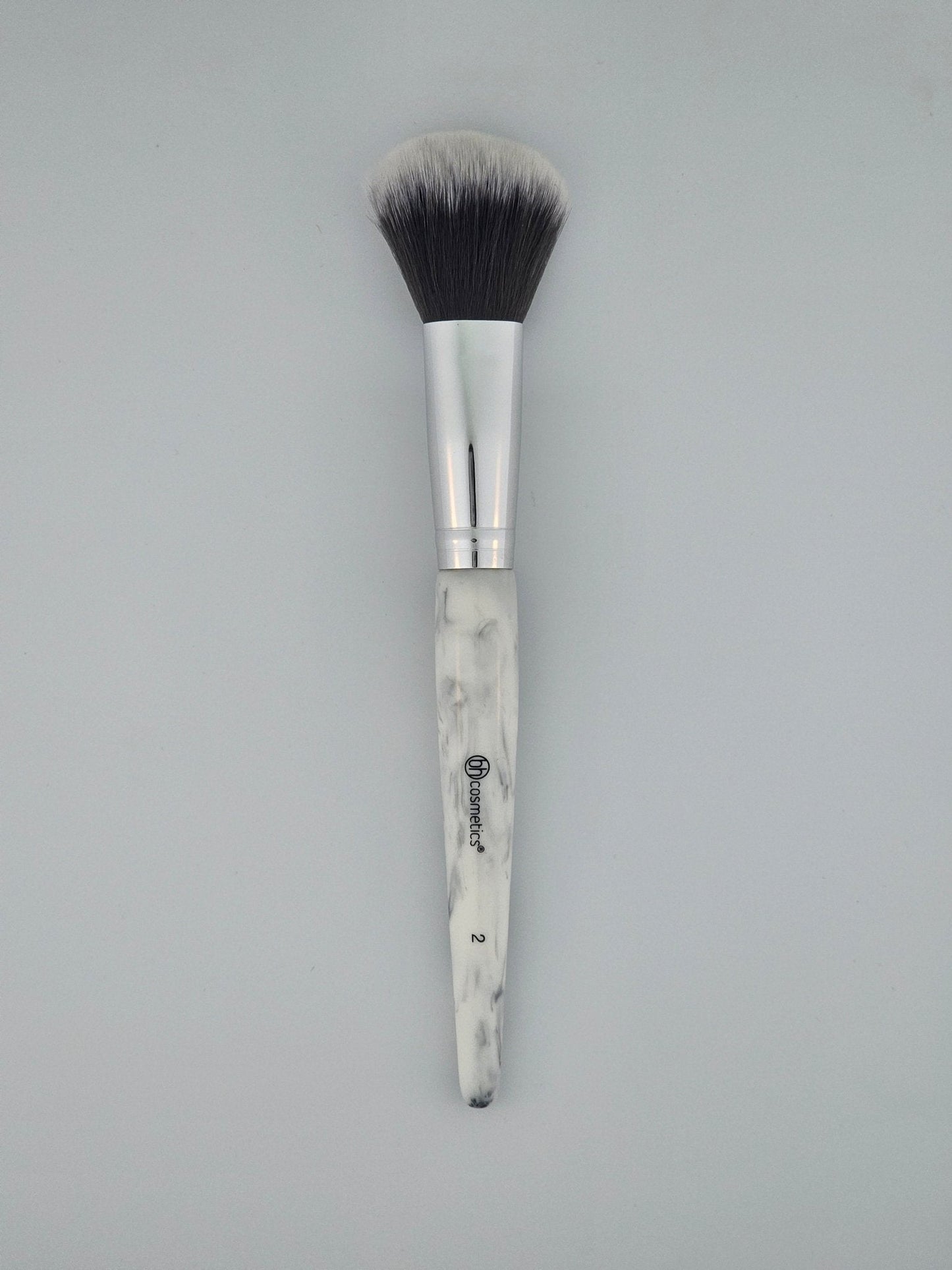 BH Marble Powder/Blush Brush Effortless Application with Elegant Design — makeup brush on white background