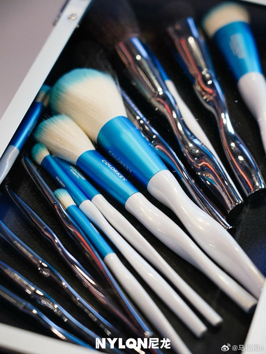 Doraemon Colorkey Angle Contour Makeup Brush Perfect Precision — makeup brush on white background