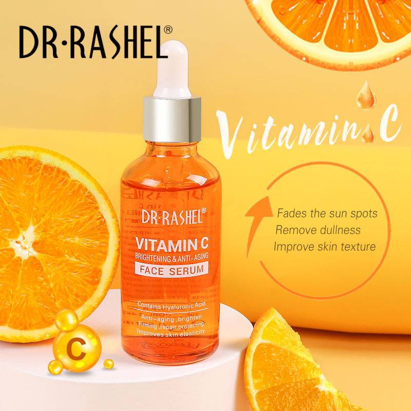 Dr Rashel Vitamin C Brightening & Anti Aging Face Serum 50ml Revitalize Your Skin — serum on white background