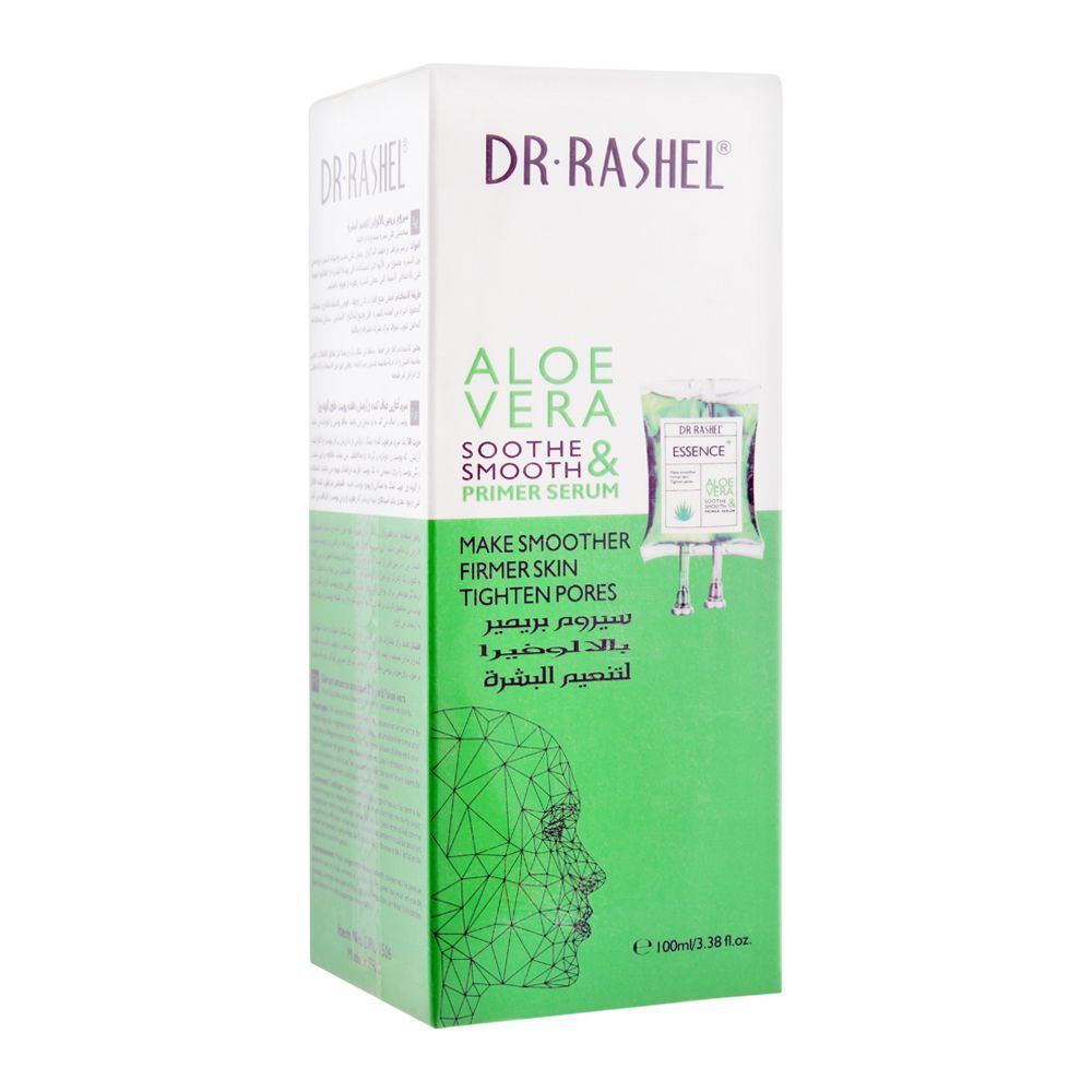 DR.RASHEL Aloe Vera Primer Serum 100ml Soothing Hydration & Smooth Makeup Base — primer on white background