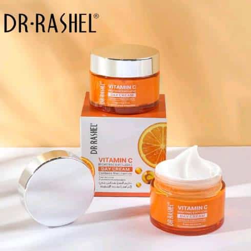 DR.RASHEL Vitamin C Brightening Day Cream 50g Radiant & Youthful Skin — beauty product on white background