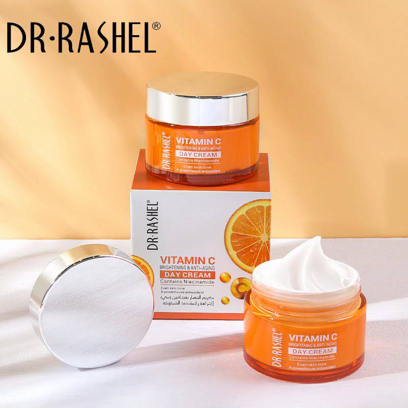 DR.RASHEL Vitamin C Brightening Day Cream 50g Radiant & Youthful Skin β beauty product on white background