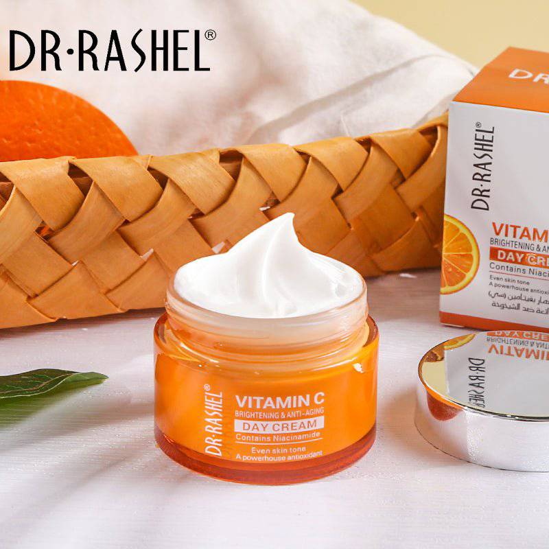 DR.RASHEL Vitamin C Brightening Day Cream 50g Radiant & Youthful Skin β beauty product on white background