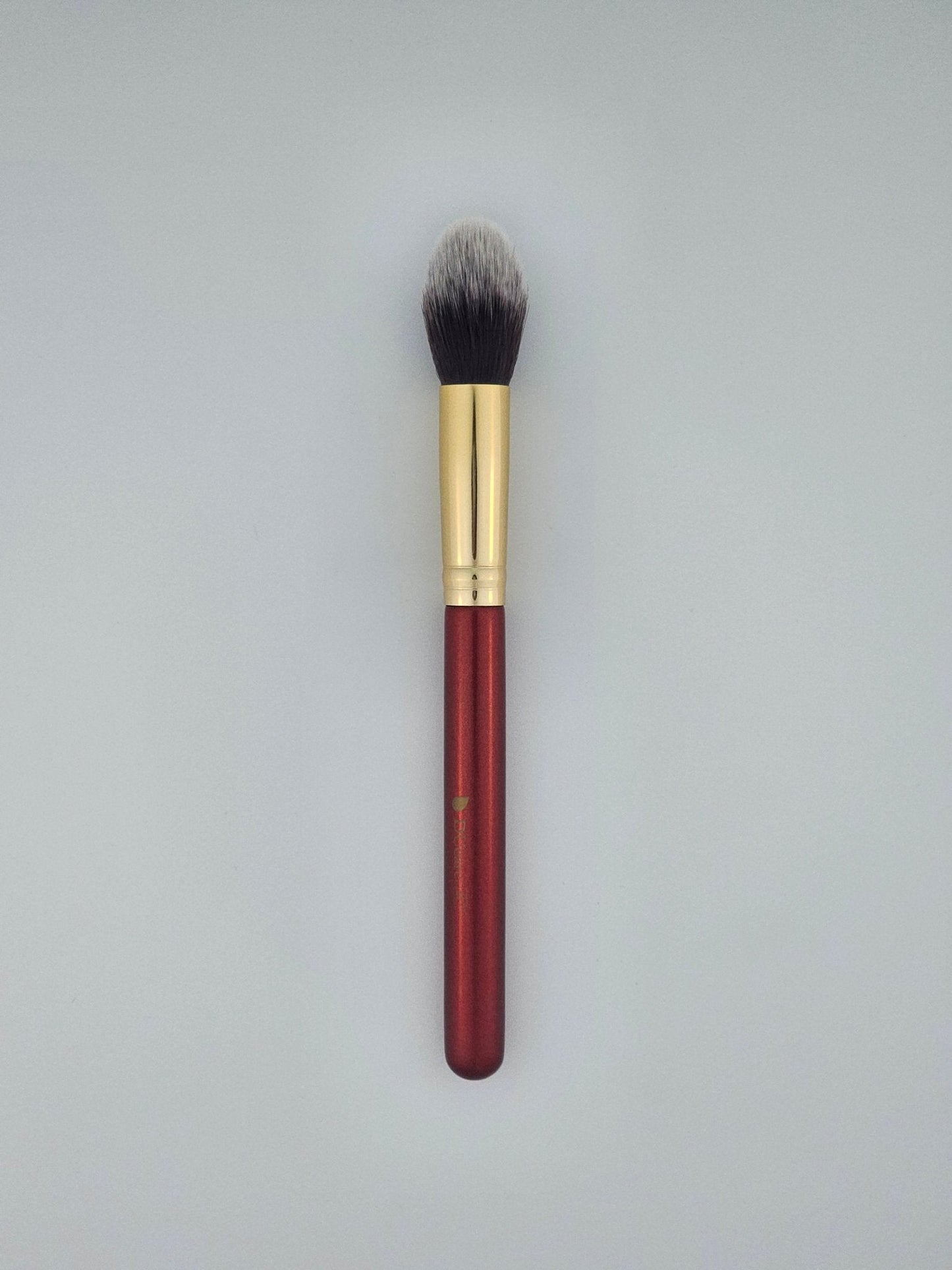 DUcare Classic Red Detailed Contour Brush Precision Contouring for Flawless Definition — makeup brush on white background