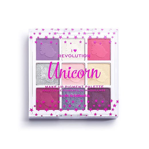 Revolution I ♥️ Fantasy Makeup Pigment Palette Unleash Your Creativity — eyeshadow palette on white background