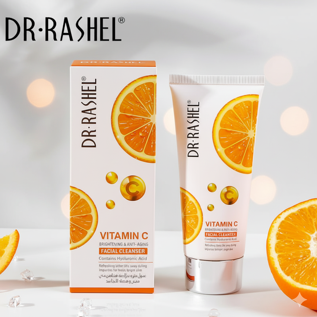 Dr Rashel Vitamin C Brightening & Anti-Aging Facial Cleanser 80 ml –  Hyaluronic Acid Deep Cleanser