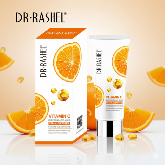 Dr Rashel Vitamin C Brightening & Anti-Aging Facial Cleanser 80 ml –  Hyaluronic Acid Deep Cleanser