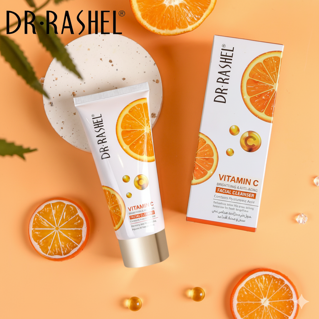 Dr Rashel Vitamin C Brightening & Anti-Aging Facial Cleanser 80 ml –  Hyaluronic Acid Deep Cleanser