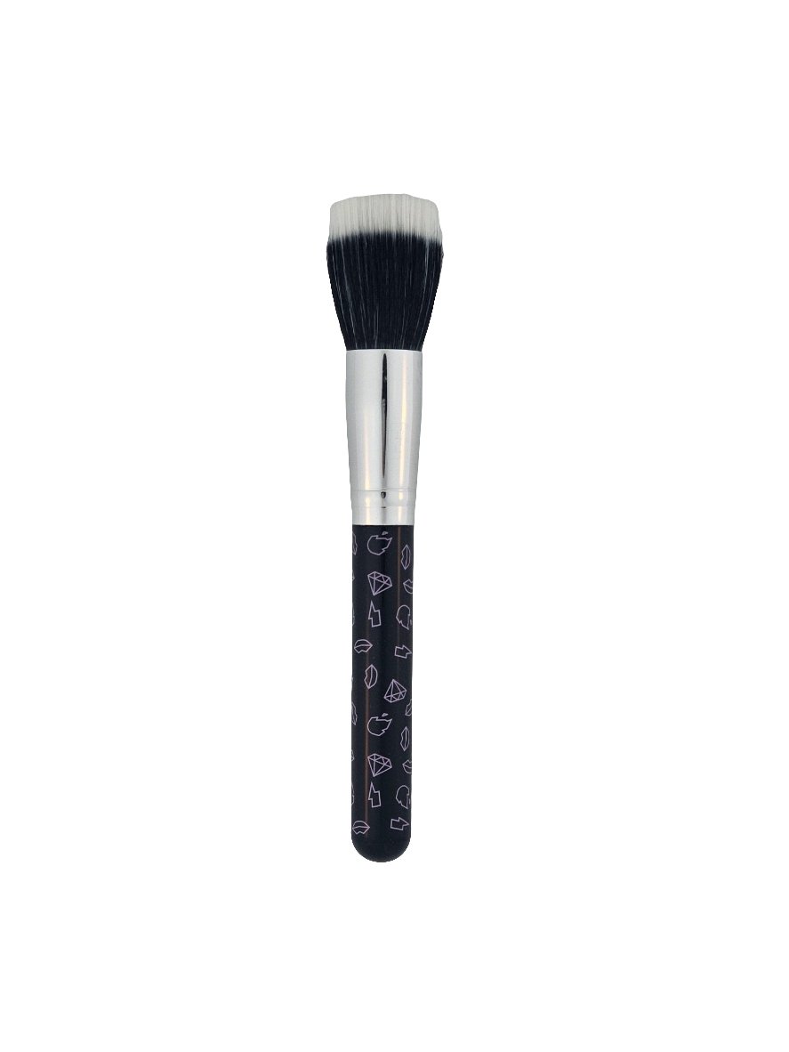 Beauty Bay Iconic Black Stippling Brush Flawless, Airbrushed Finish — makeup brush on white background