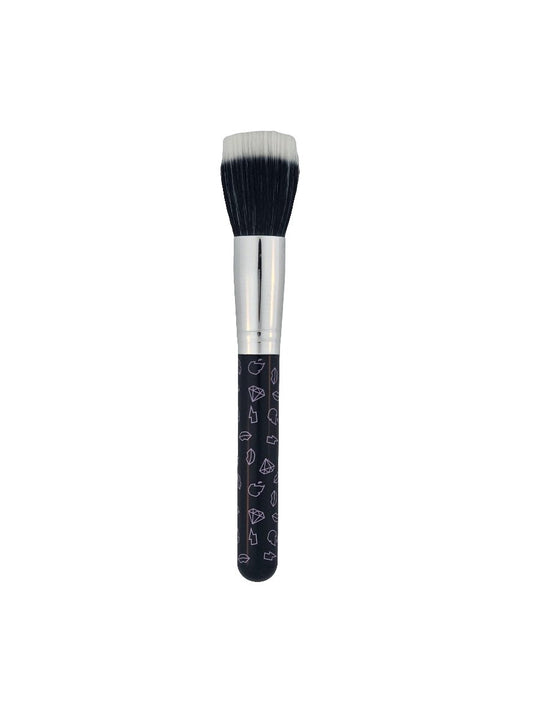 Beauty Bay Iconic Black Stippling Brush Flawless, Airbrushed Finish — makeup brush on white background
