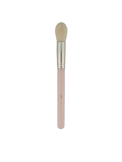BH 4 Light Pink Handle Tapered Blending Brush Precision Eyeshadow & Highlight — makeup brush on white background