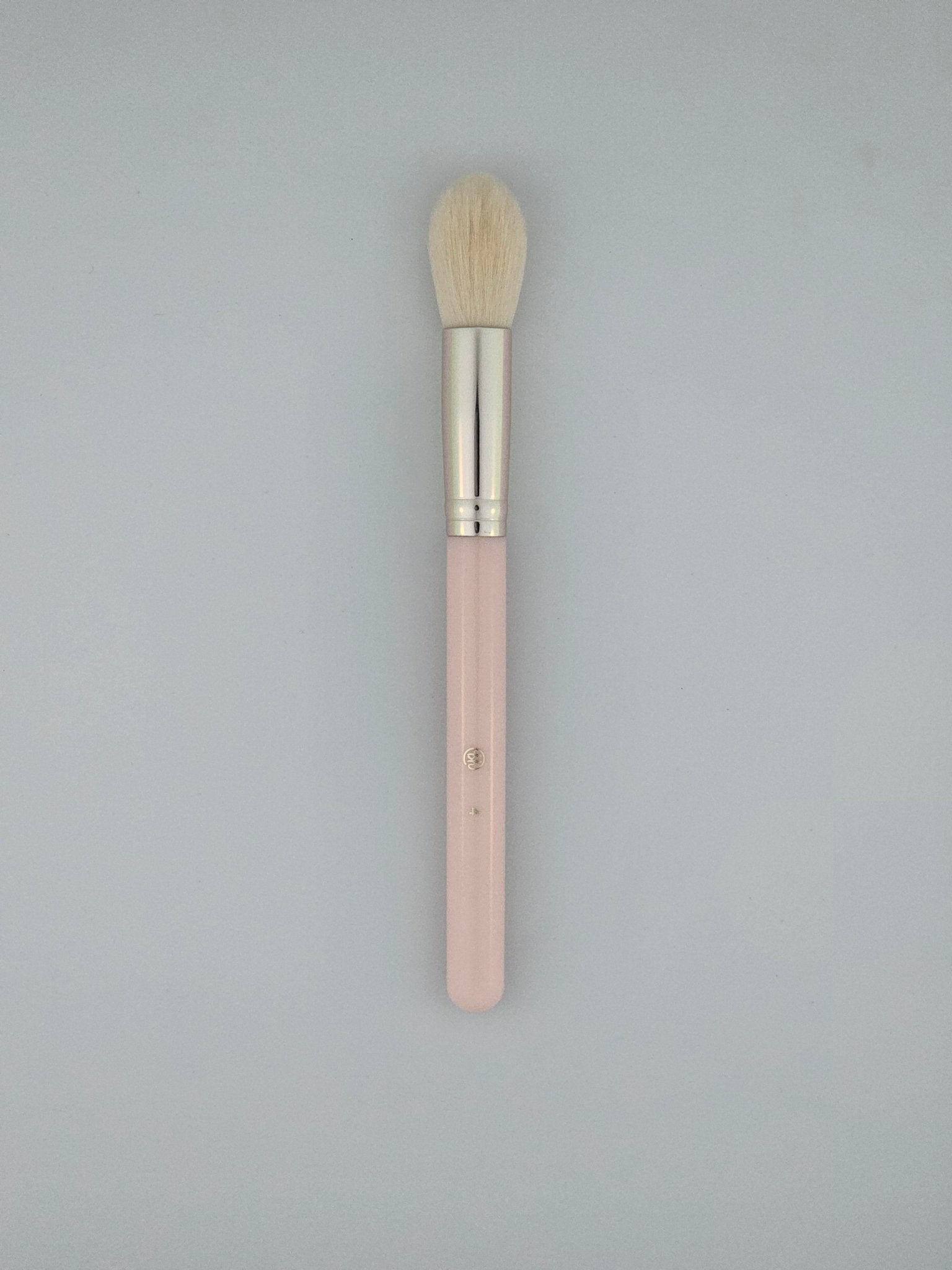 BH 4 Light Pink Handle Tapered Blending Brush Precision Eyeshadow & Highlight — makeup brush on white background