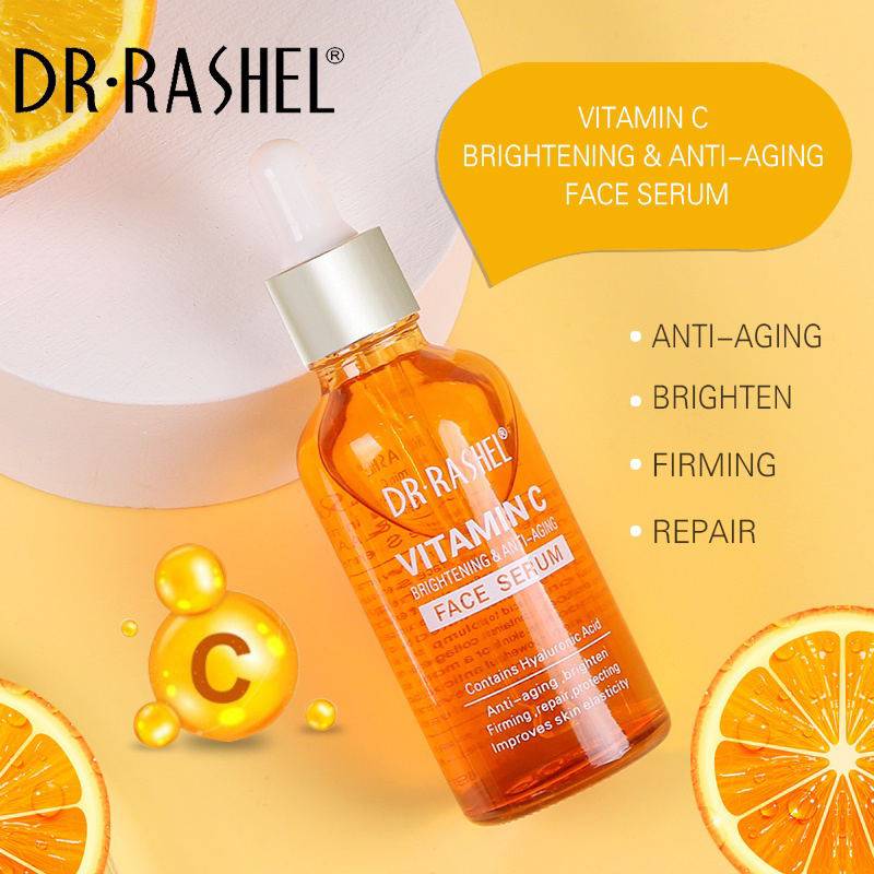 Dr Rashel Vitamin C Brightening & Anti Aging Face Serum 50ml Revitalize Your Skin — serum on white background