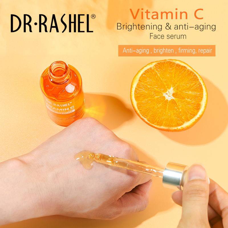 Dr Rashel Vitamin C Brightening & Anti Aging Face Serum 50ml Revitalize Your Skin — serum on white background