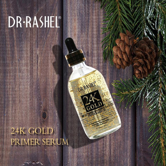 Dr.Rashel 24K Gold Radiance & Anti Aging Primer Serum 100ml Glow & Youthful Skin — primer on white background