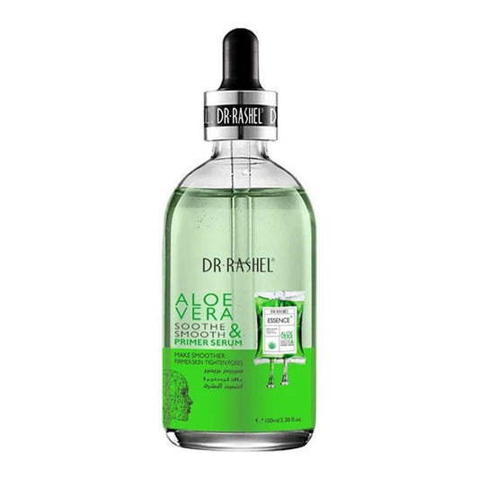 DR.RASHEL Aloe Vera Primer Serum 100ml Soothing Hydration & Smooth Makeup Base — primer on white background