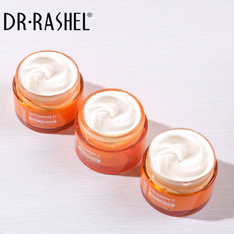 DR.RASHEL Vitamin C Brightening Day Cream 50g Radiant & Youthful Skin — beauty product on white background