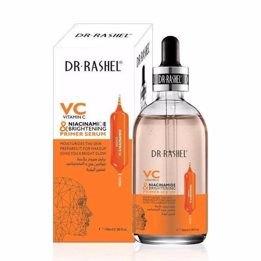 e.l.f. DR.Rashel Vitamin C Niacinamide & Brightening Primer Serum Radiant Glow — primer on white background