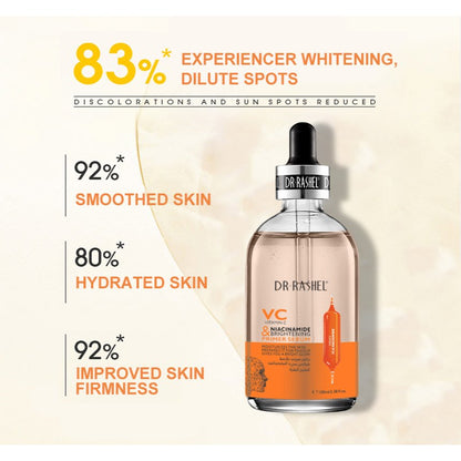 e.l.f. DR.Rashel Vitamin C Niacinamide & Brightening Primer Serum Radiant Glow — primer on white background
