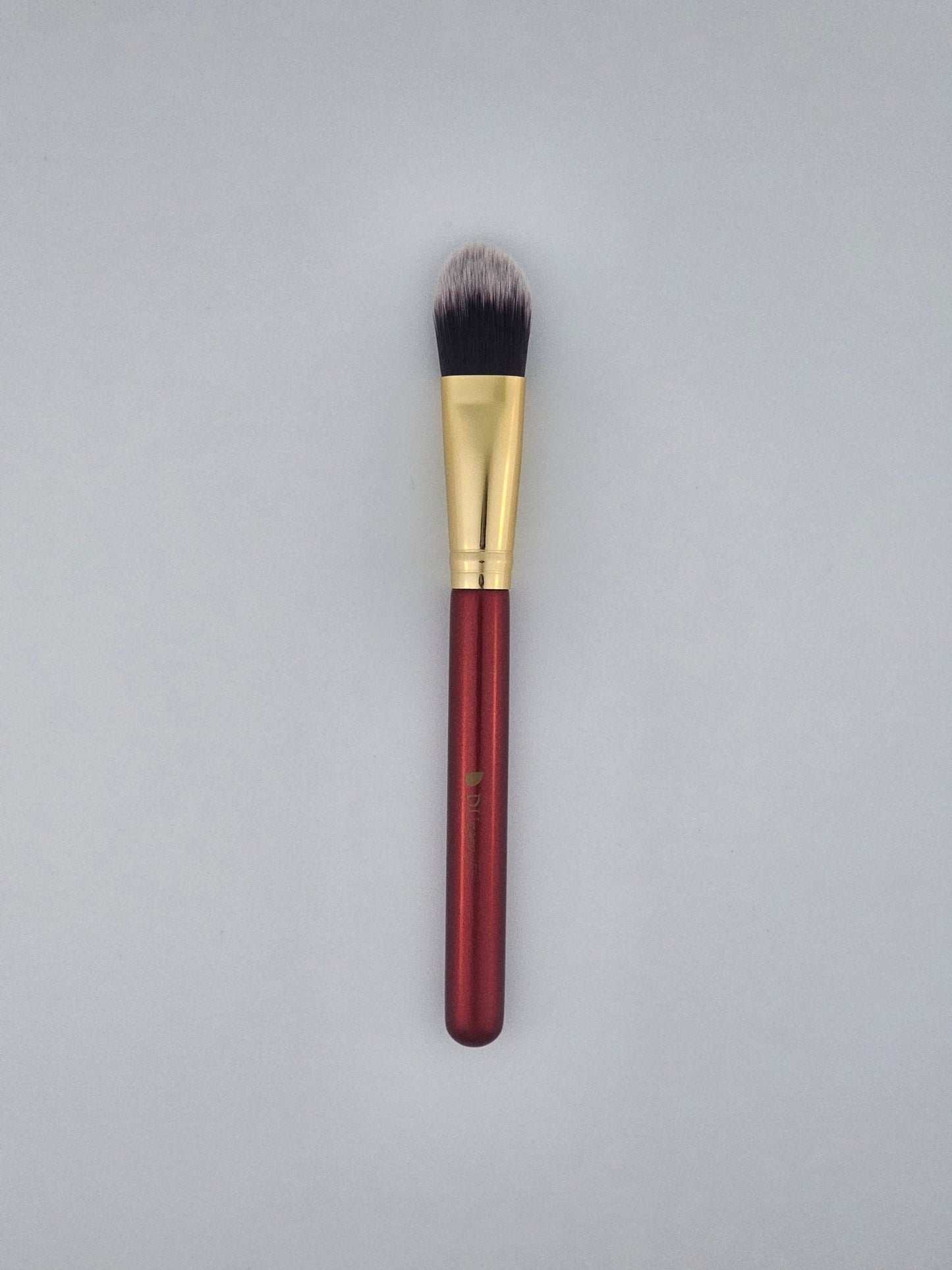 DUcare Classic Red Foundation Brush Flawless Coverage with a Touch of Elegance — makeup brush on white background