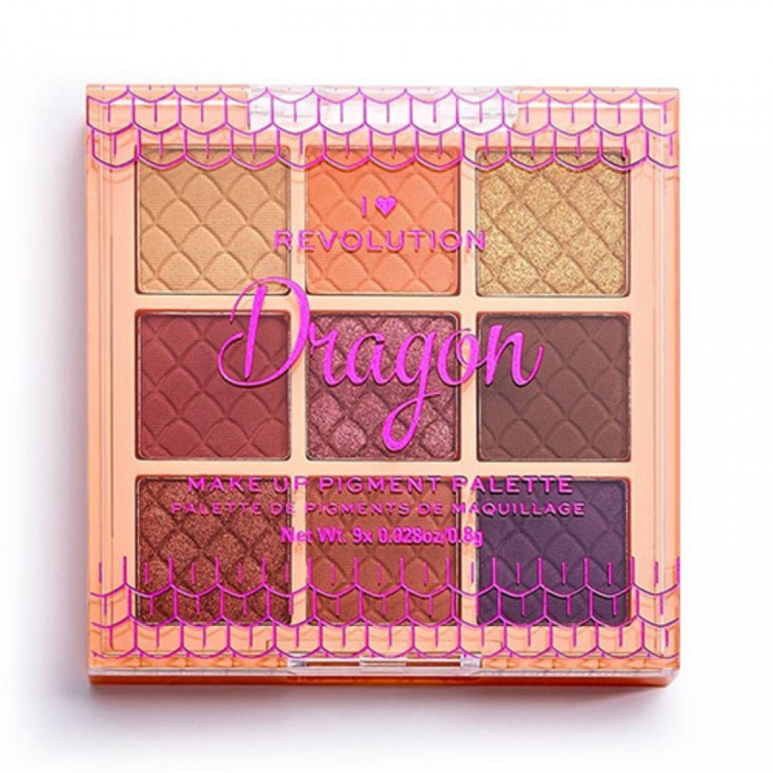 Revolution I ♥️ Fantasy Makeup Pigment Palette Unleash Your Creativity — eyeshadow palette on white background