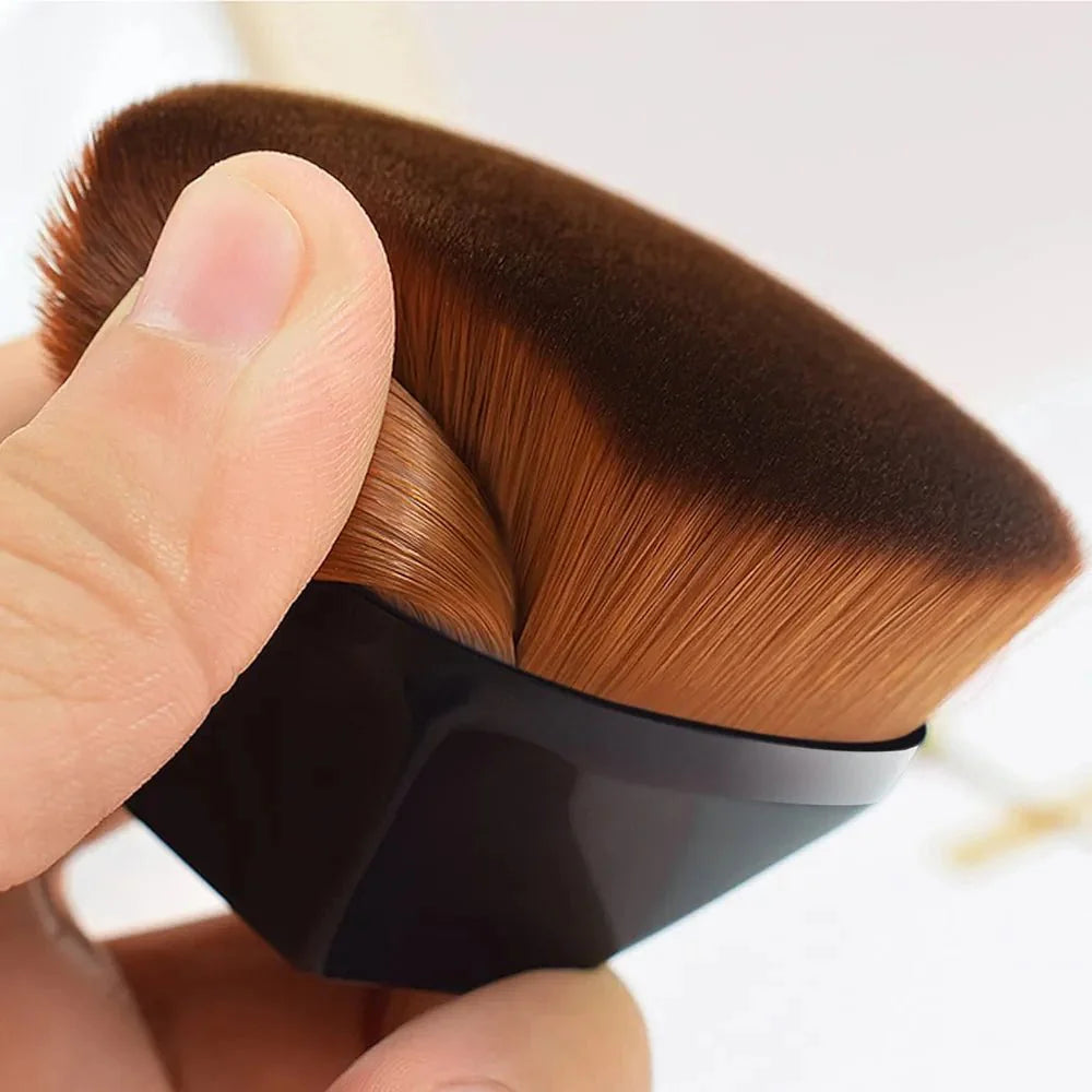 Kabuki Hexagonal Foundation Makeup Brush Professional Blending Tool — makeup brush on white background