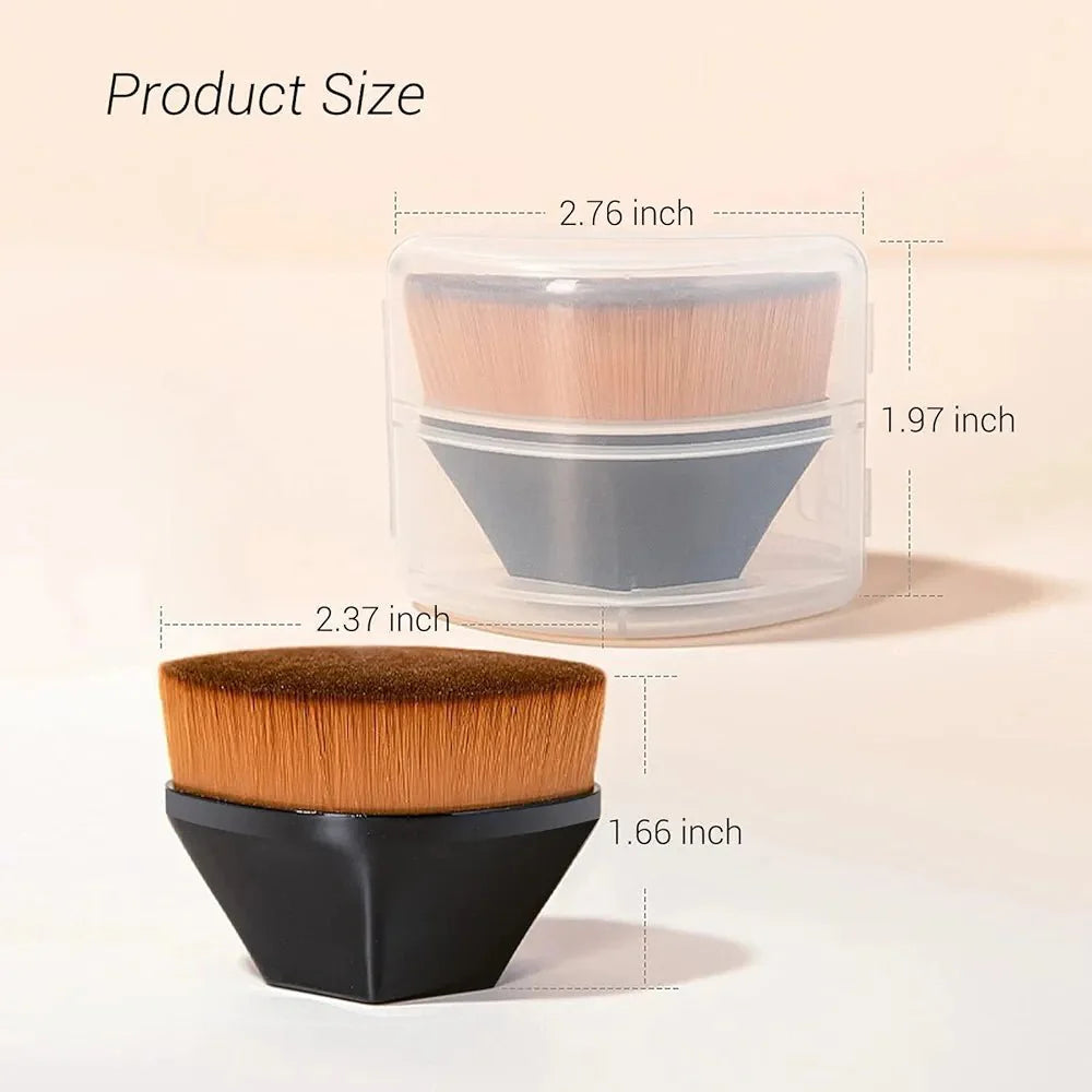Kabuki Hexagonal Foundation Makeup Brush Professional Blending Tool — makeup brush on white background