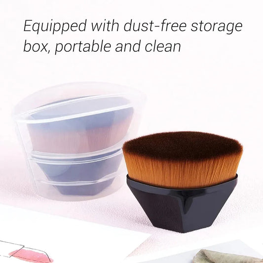 Kabuki Hexagonal Foundation Makeup Brush Professional Blending Tool — makeup brush on white background
