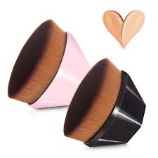 Kabuki Hexagonal Foundation Makeup Brush Professional Blending Tool — makeup brush on white background