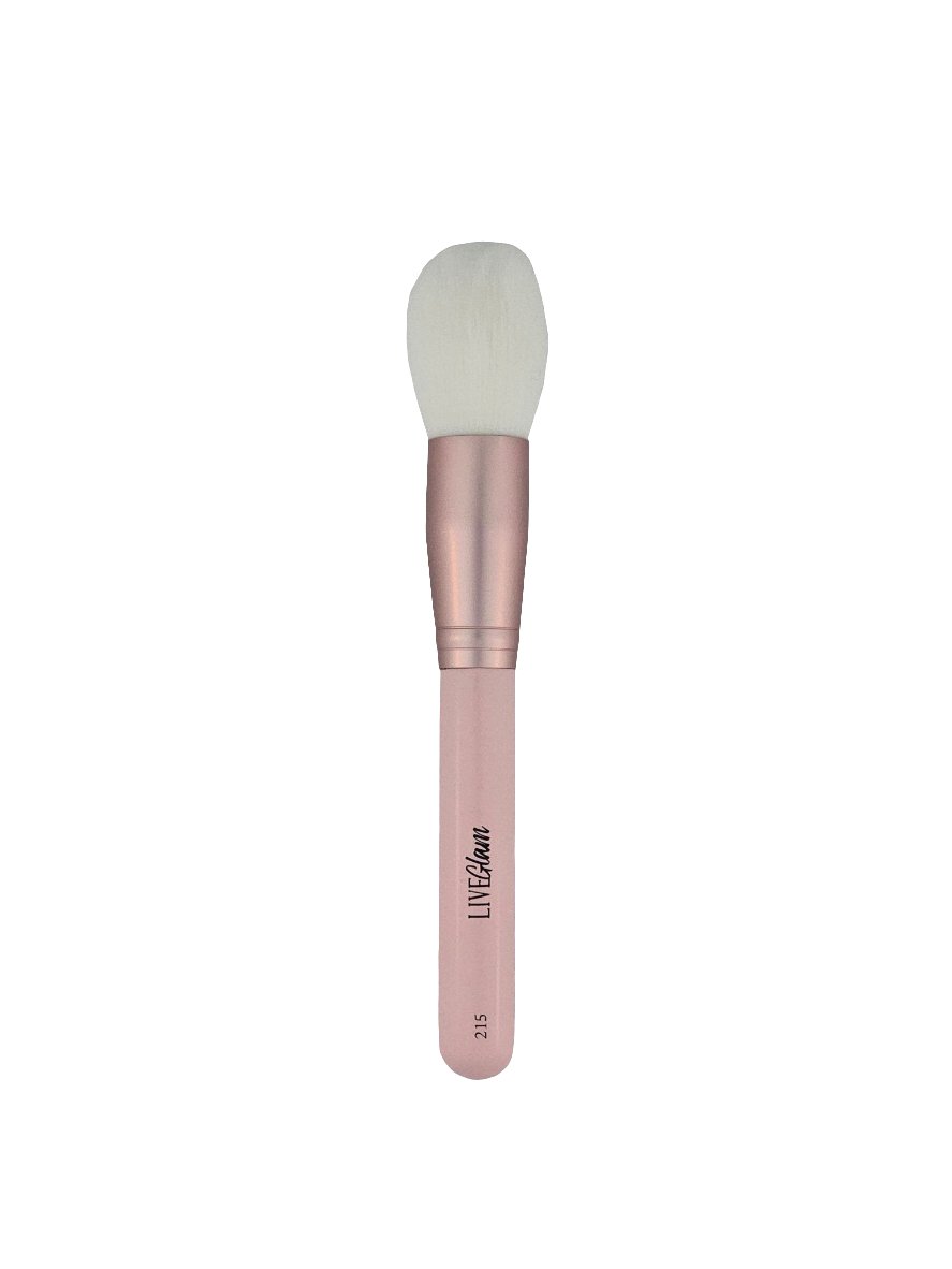 LiveGlam 215 Powder/Blush Brush Perfect for Seamless Application — makeup brush on white background