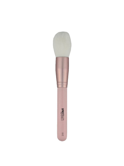 LiveGlam 215 Powder/Blush Brush Perfect for Seamless Application — makeup brush on white background