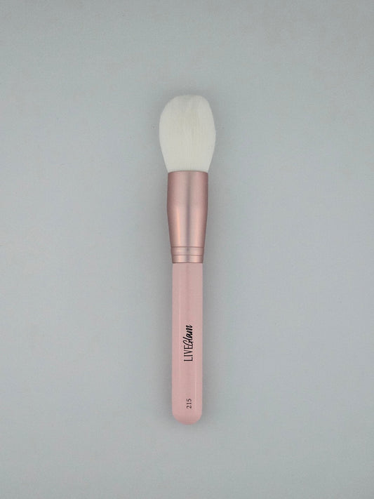 LiveGlam 215 Powder/Blush Brush Perfect for Seamless Application — makeup brush on white background
