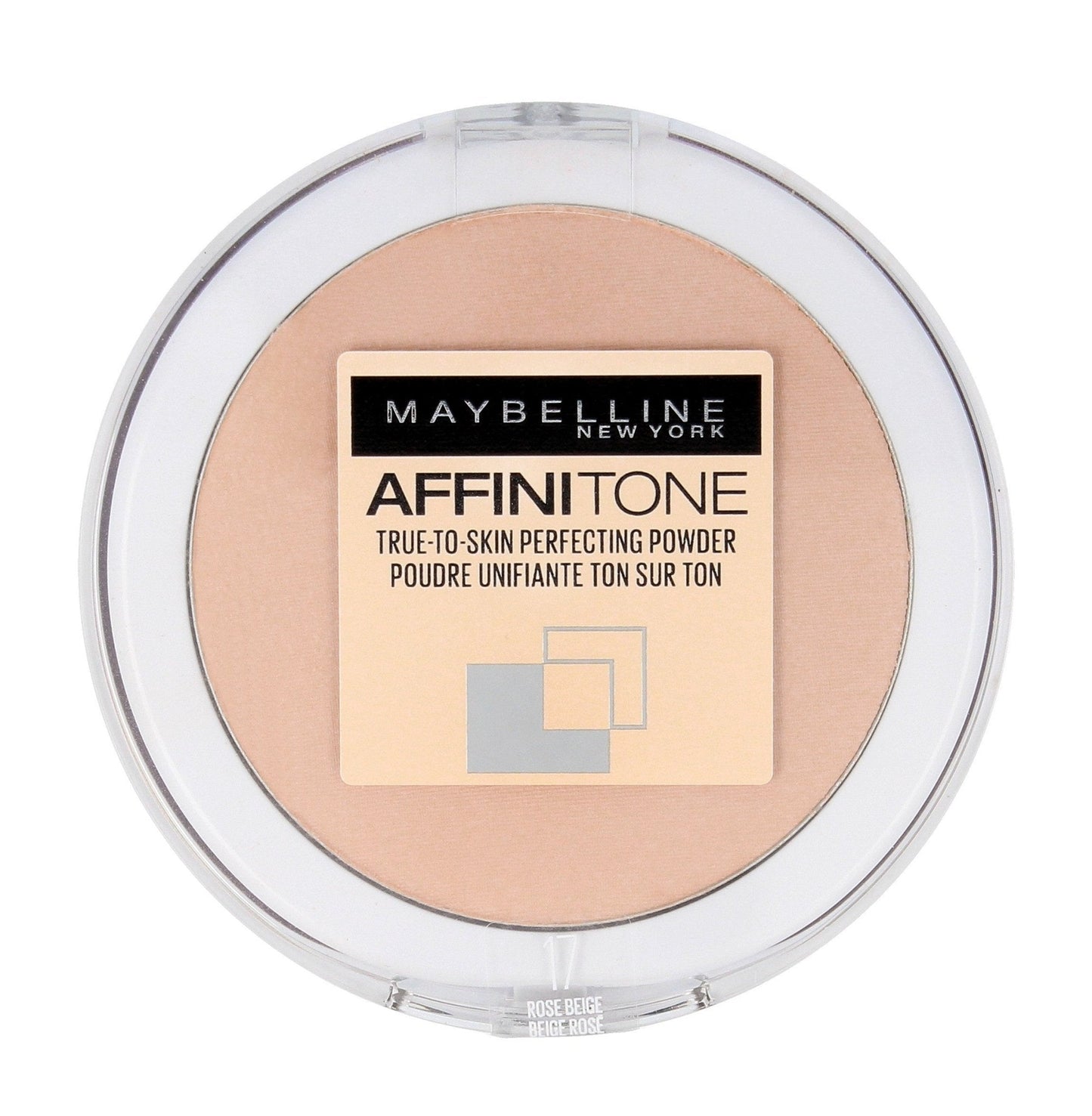 Maybelline Affinitone True To Skin Pressed Compact Powder Natural Matte Finish — setting powder on white background
