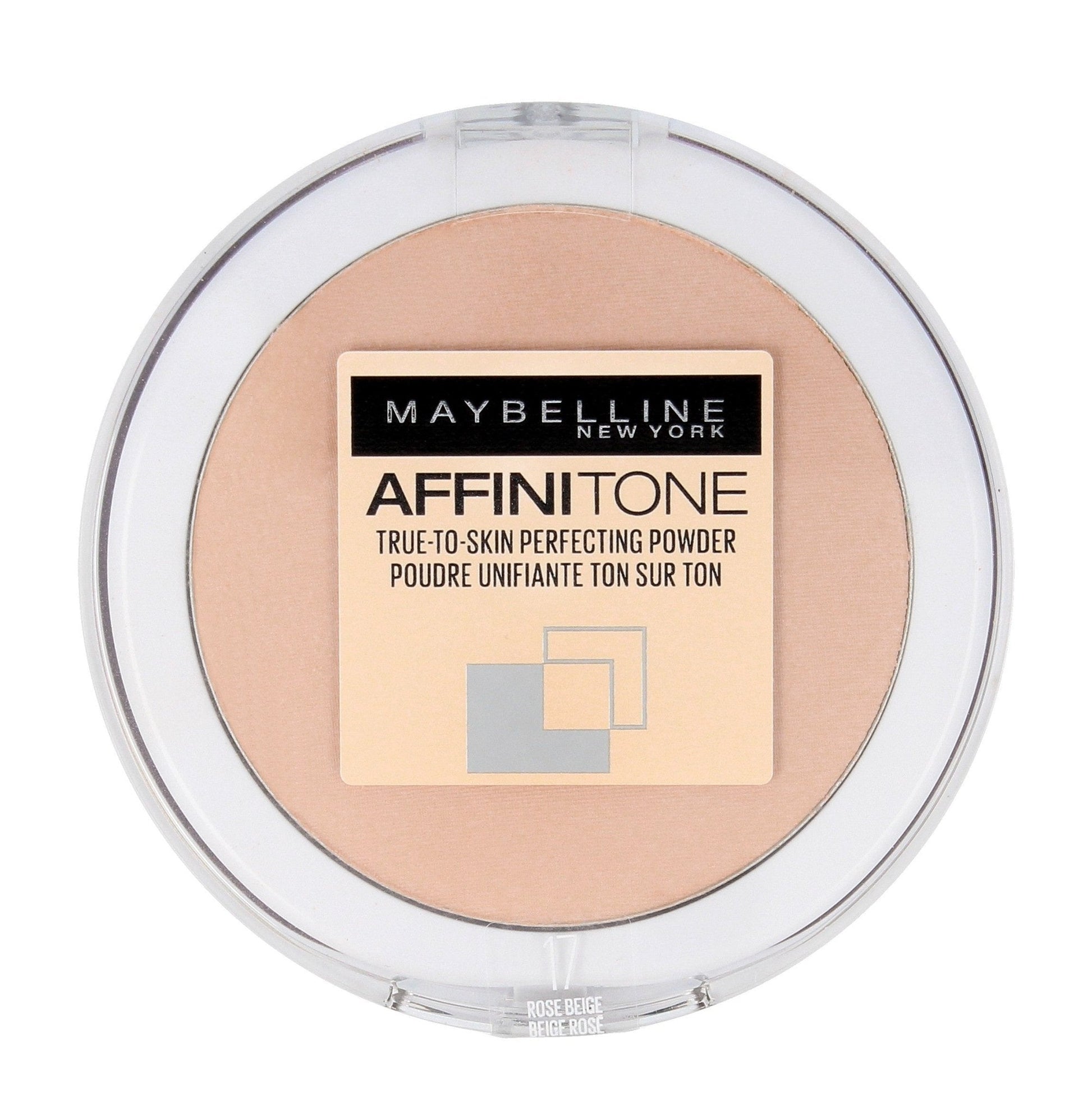 Maybelline Affinitone True To Skin Pressed Compact Powder Natural Matte Finish — setting powder on white background