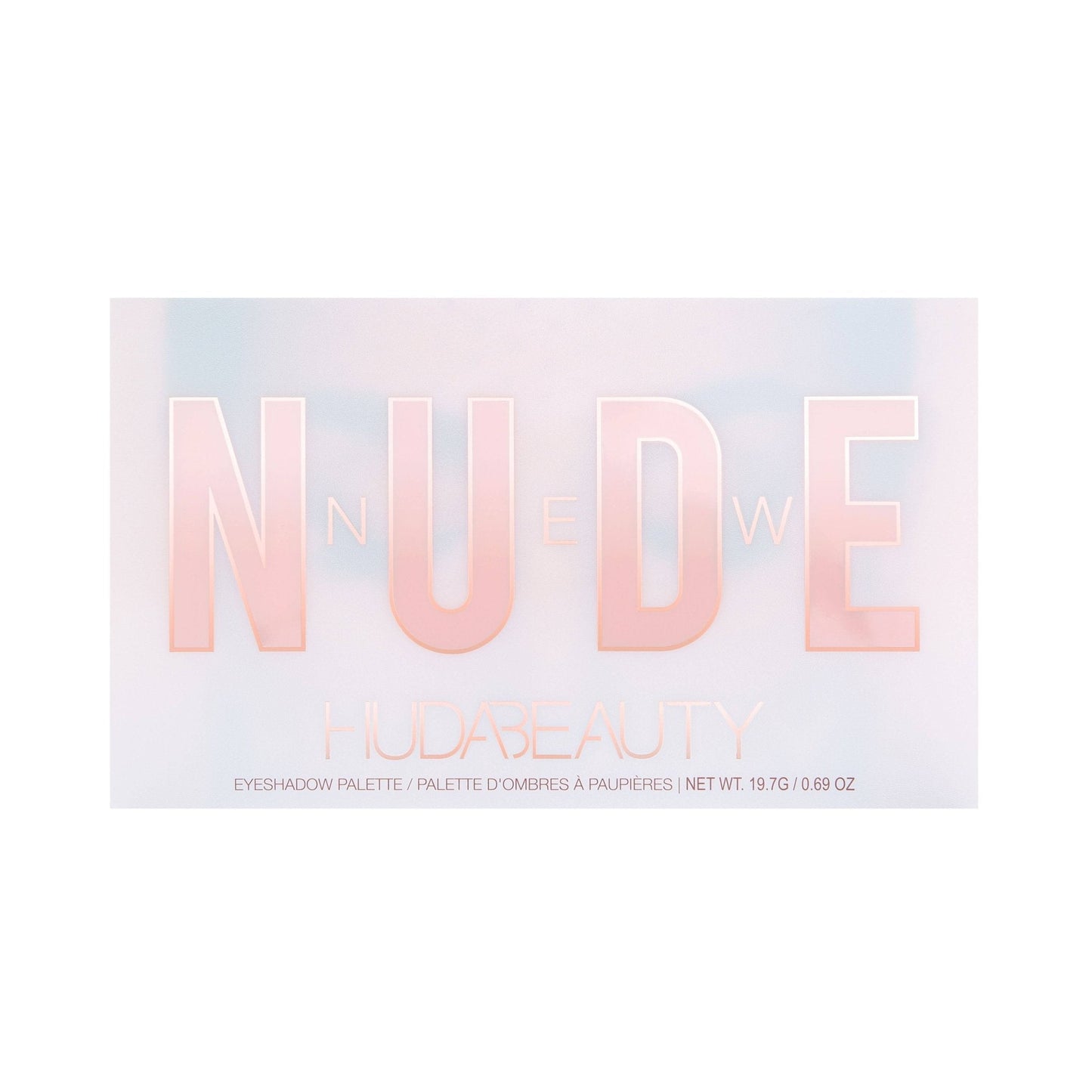 Huda Beauty NEW NUDE 18 Colors Eyeshadow Palette — eyeshadow palette on white background