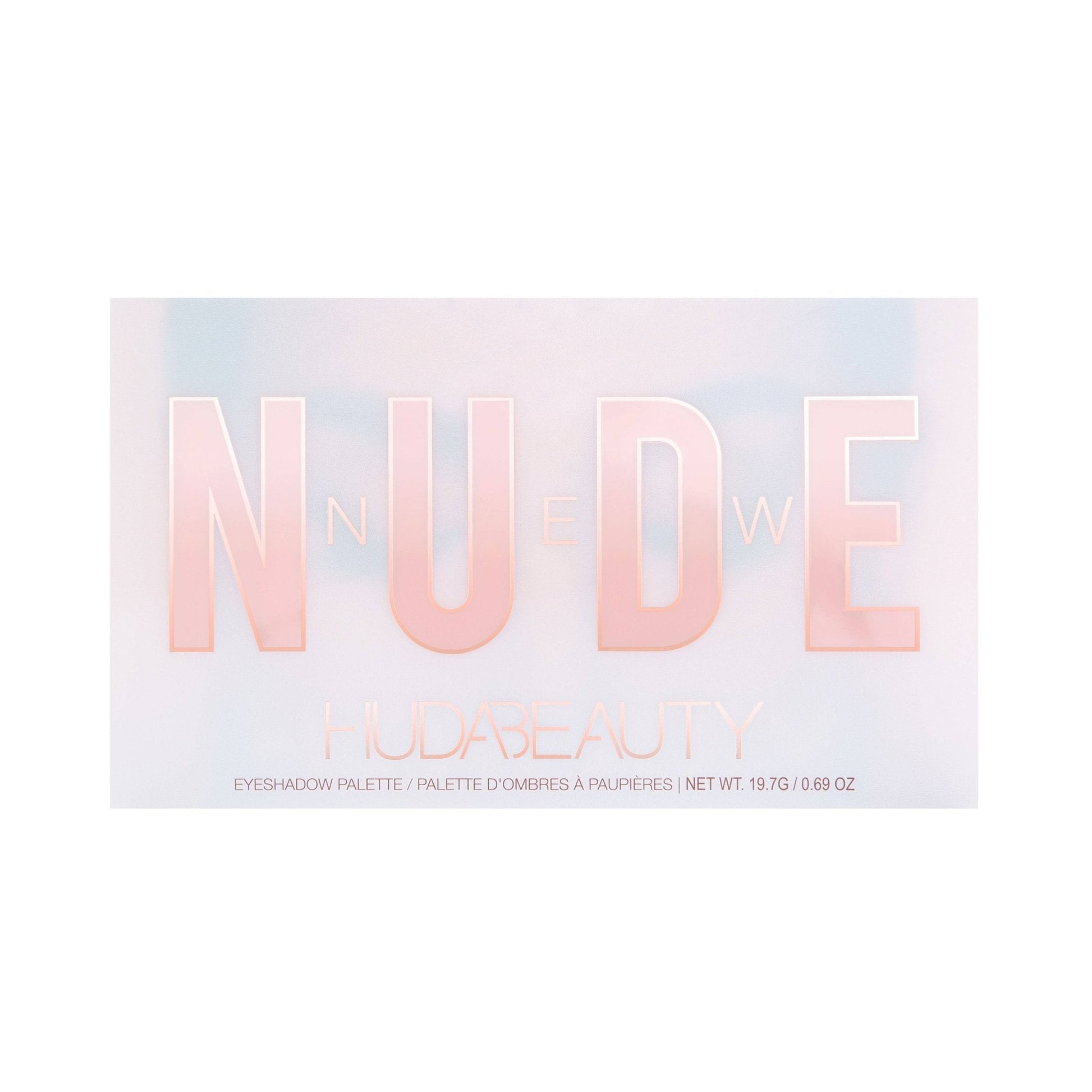 Huda Beauty NEW NUDE 18 Colors Eyeshadow Palette — eyeshadow palette on white background