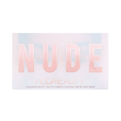 Huda Beauty NEW NUDE 18 Colors Eyeshadow Palette — eyeshadow palette on white background