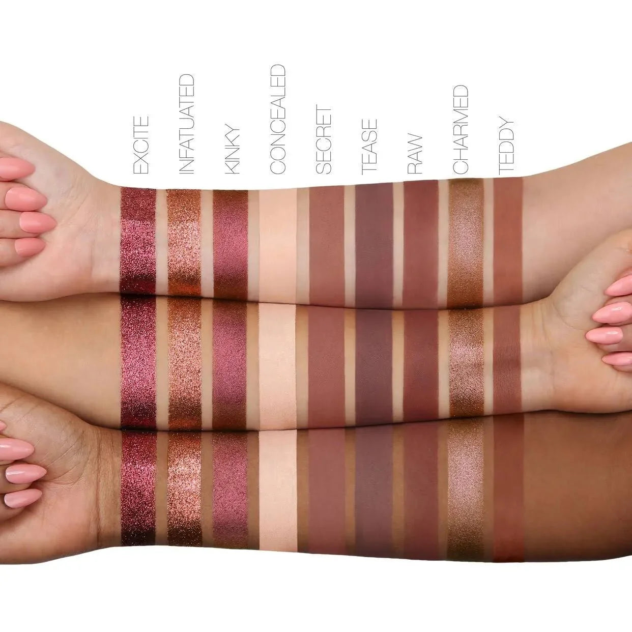 Huda Beauty NEW NUDE 18 Colors Eyeshadow Palette — eyeshadow palette on white background