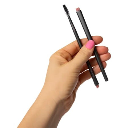 Real Techniques Real Techniques Easy as 1 2 3 Brow & Liner Brush Set Effortless Precision for Perfect Brows & Eyes — makeup brush on white background