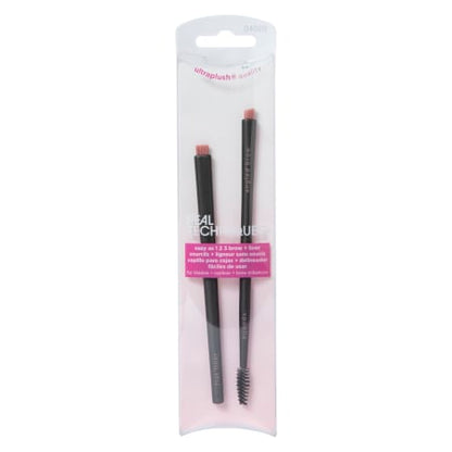 Real Techniques Real Techniques Easy as 1 2 3 Brow & Liner Brush Set Effortless Precision for Perfect Brows & Eyes — makeup brush on white background