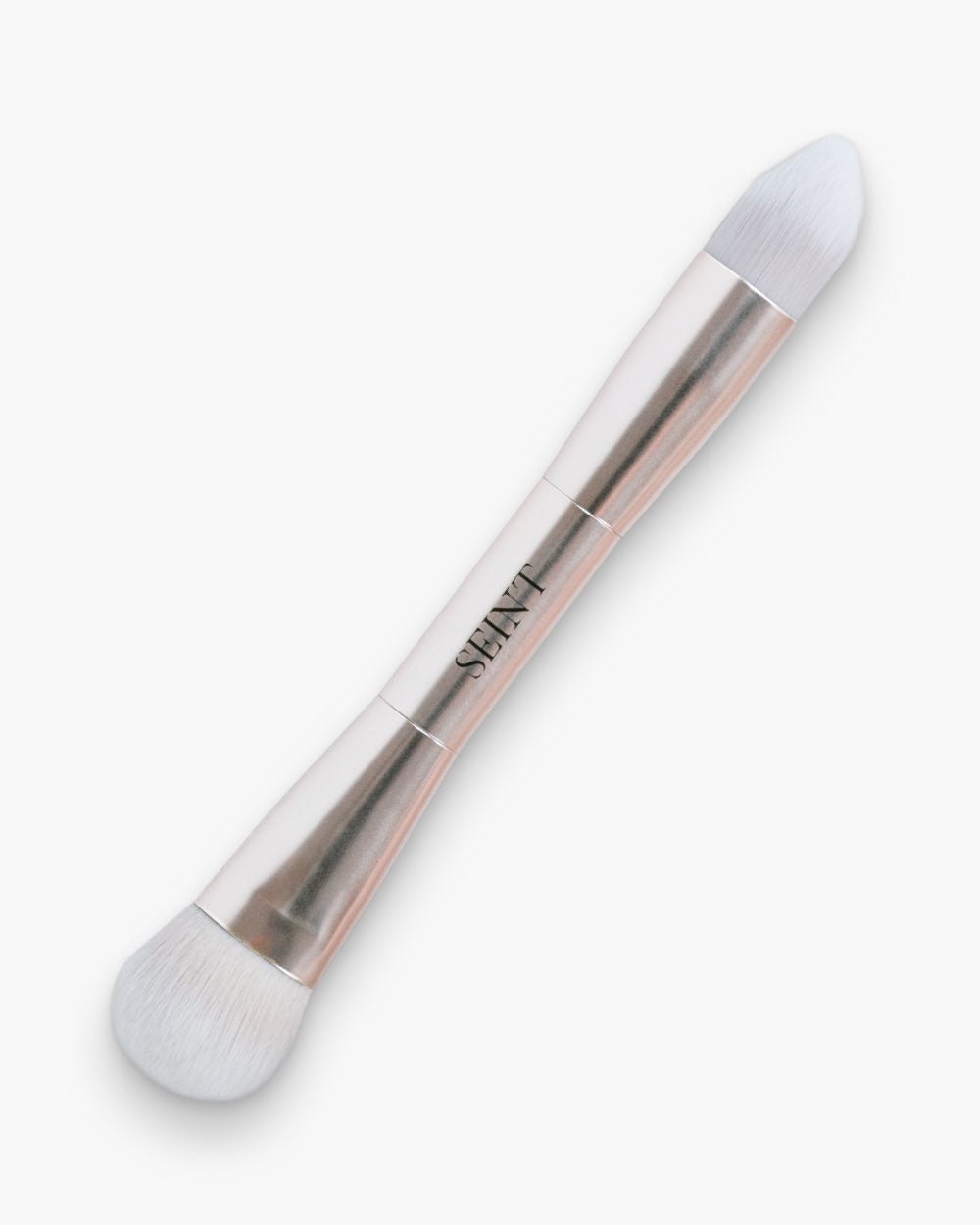 Seint Double Headed Brush Versatile Makeup Tool for Flawless Blending — makeup brush on white background