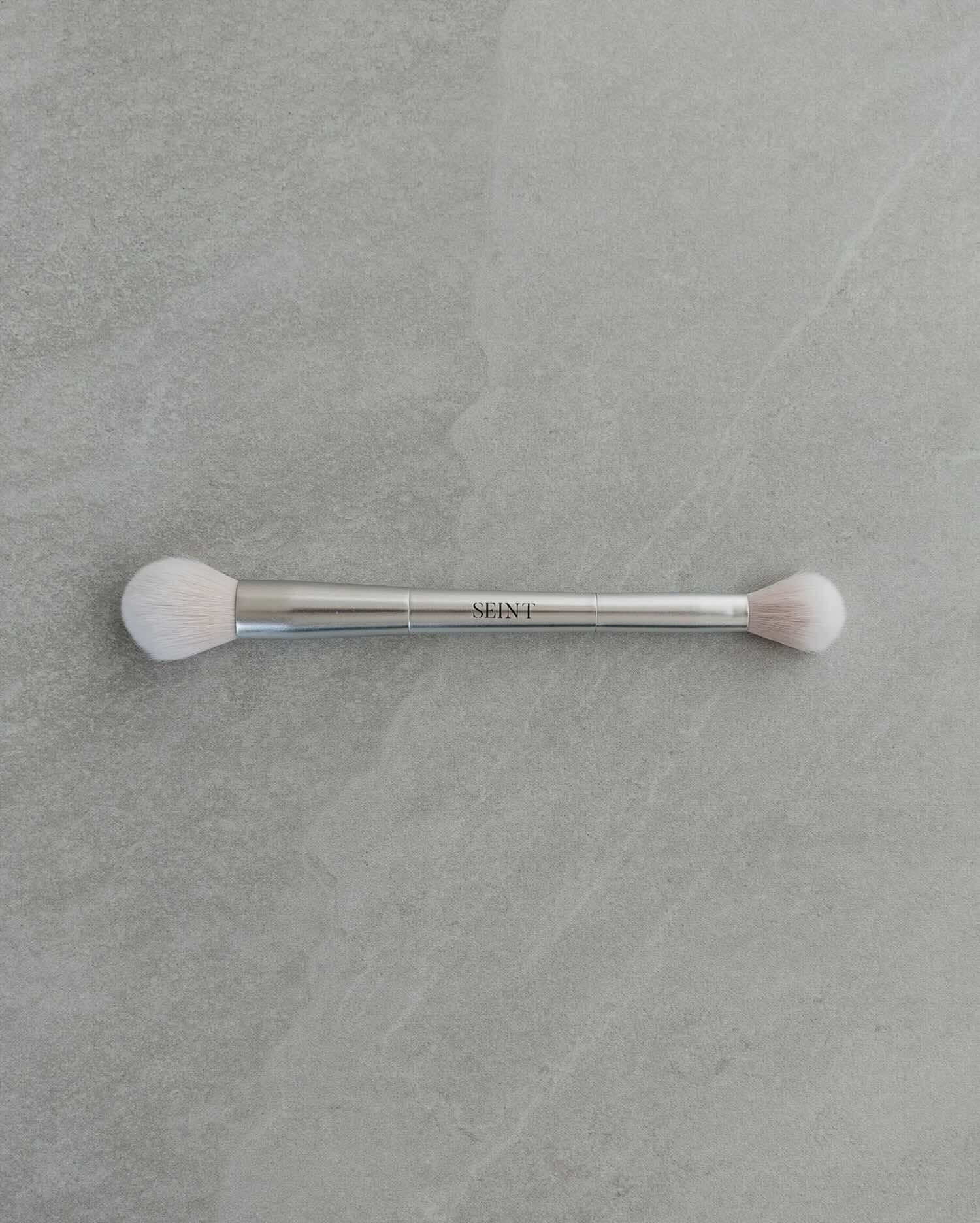 Seint Double Headed Brush Versatile Makeup Tool for Flawless Blending — makeup brush on white background